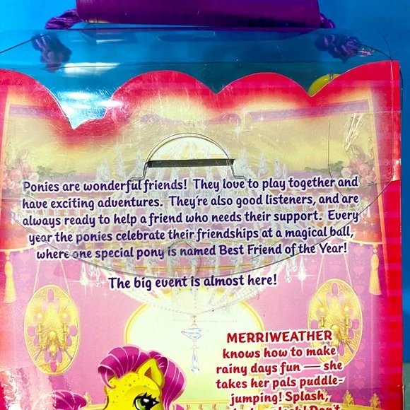 MY LITTLE PONY G3 NWT VTG 2003 FRIENDSHIP BALL SPARKLE PONY MERRIWEATHER HASBRO - Picture 14 of 16